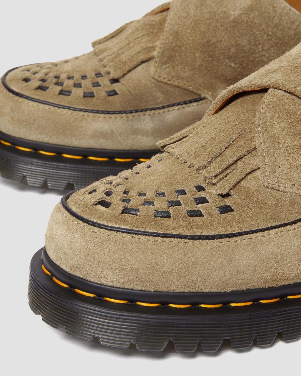 Zapatos Creepers Dr Martens Ramsey Suede Kiltie Buckle Mujer Marrom | 70910227