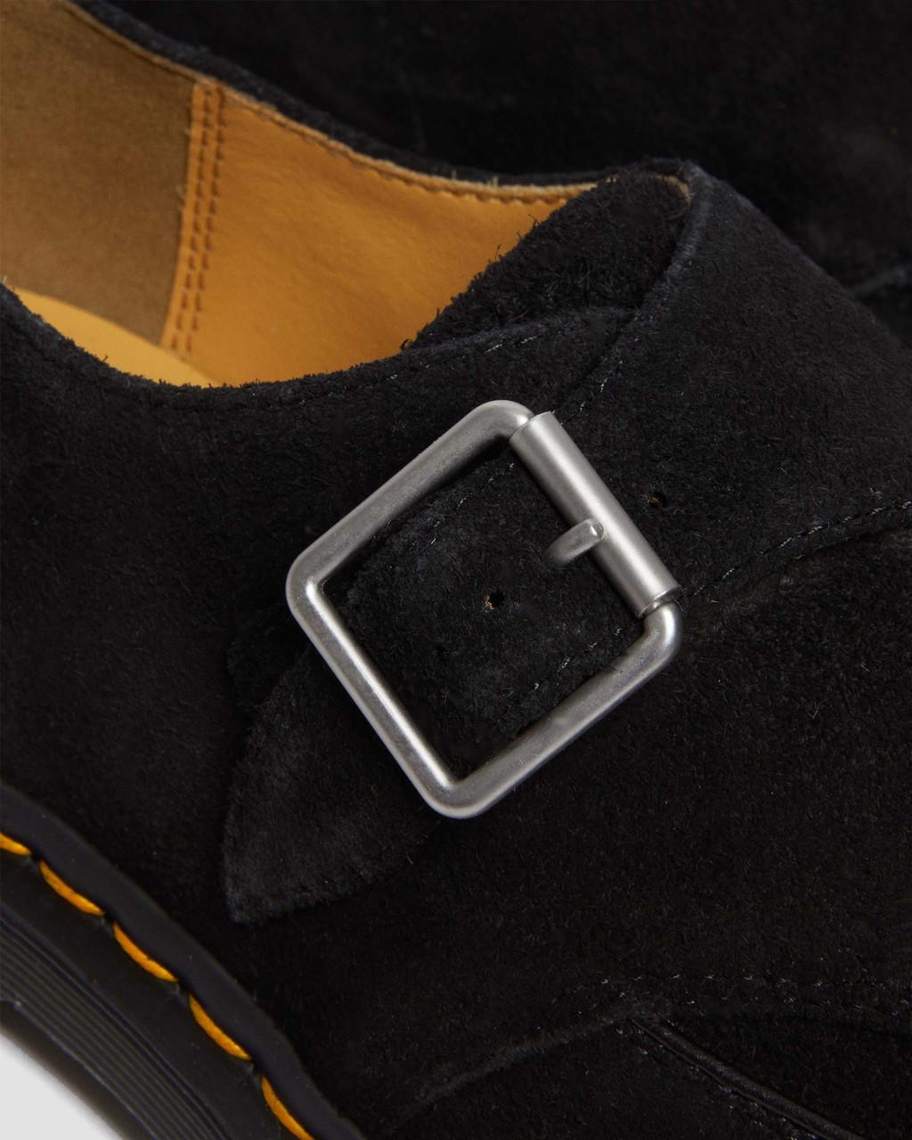 Zapatos Creepers Dr Martens Ramsey Suede Kiltie Buckle Mujer Negros | 74456447