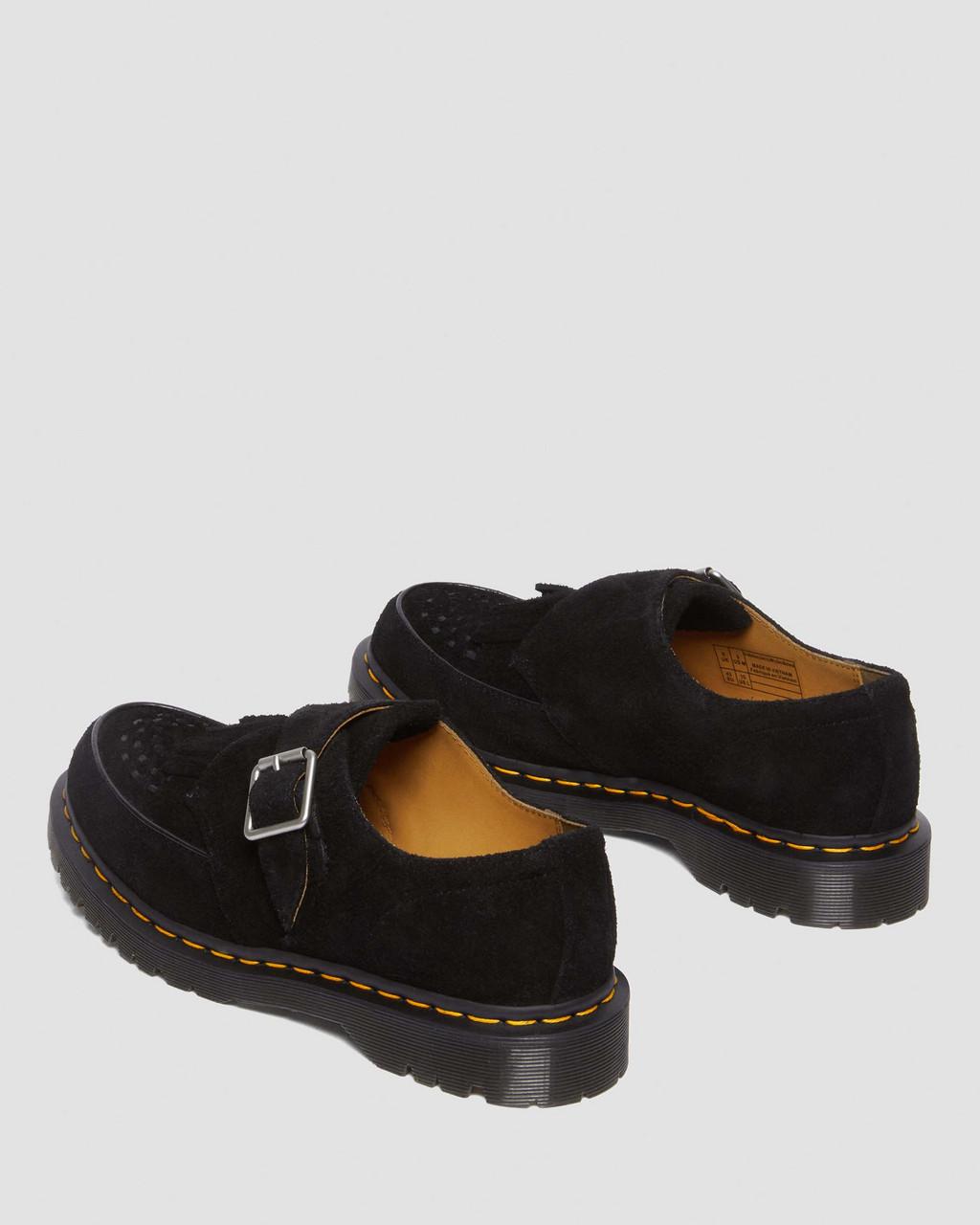 Zapatos Creepers Dr Martens Ramsey Suede Kiltie Buckle Mujer Negros | 74456447