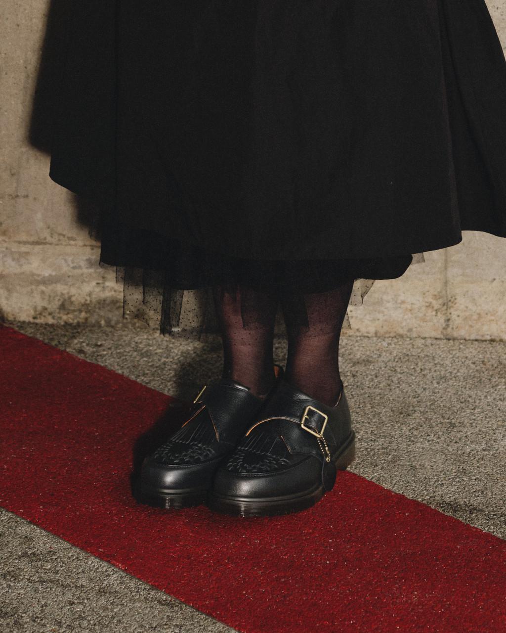 Zapatos Creepers Dr Martens Ramsey Westminster Leather Buckle Mujer Negros | 73078838
