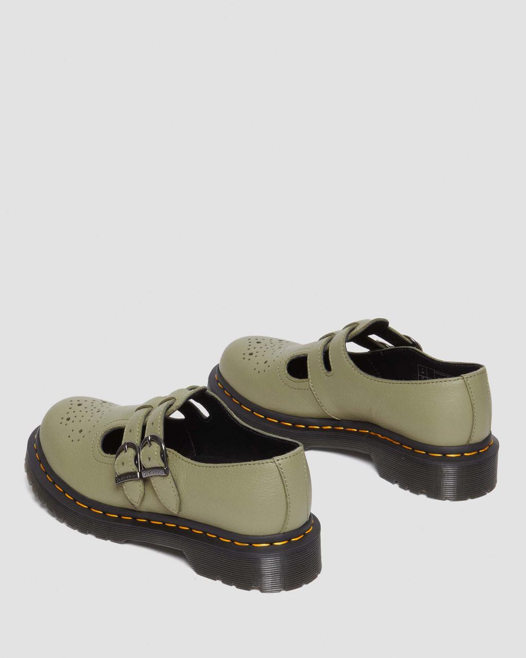 Zapatos Mary Jane Dr Martens 8065 Virginia Leather Mujer Verde Oliva | 85900056