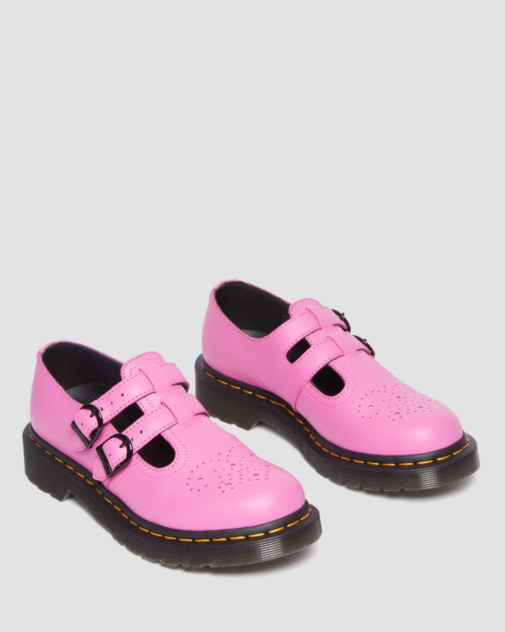 Zapatos Mary Jane Dr Martens 8065 Virginia Leather Mujer Rosas | 87445016