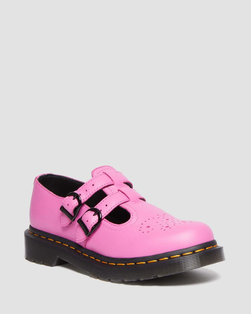 Zapatos Mary Jane Dr Martens 8065 Virginia Leather Mujer Rosas | 87445016