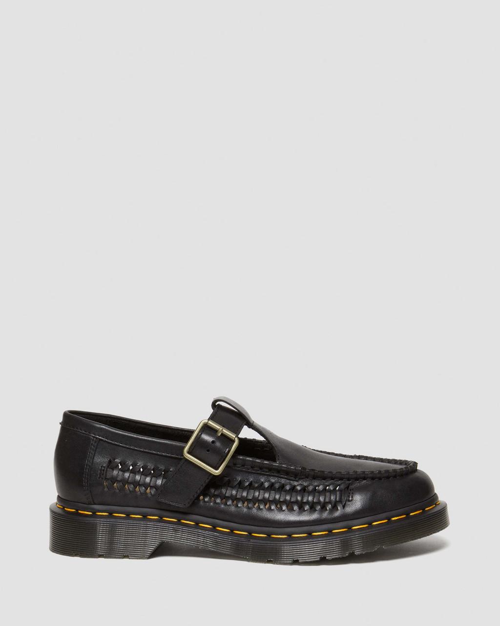 Zapatos Mary Jane Dr Martens Adrian T-Bar Leather Mujer Negros | 69466785