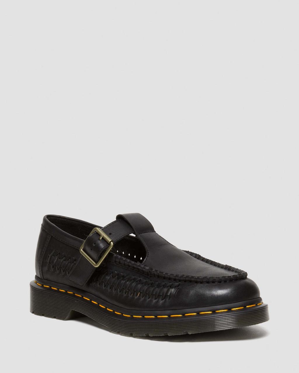 Zapatos Mary Jane Dr Martens Adrian T-Bar Leather Mujer Negros | 69466785