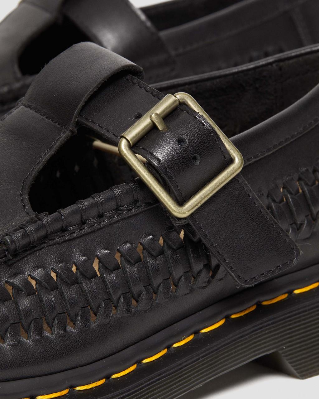 Zapatos Mary Jane Dr Martens Adrian T-Bar Leather Hombre Negros | 99402952