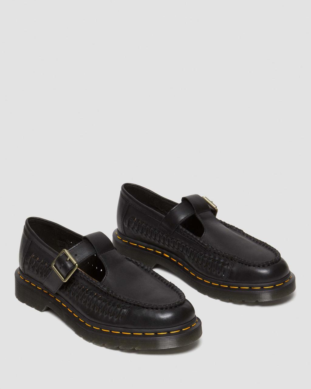 Zapatos Mary Jane Dr Martens Adrian T-Bar Leather Hombre Negros | 99402952