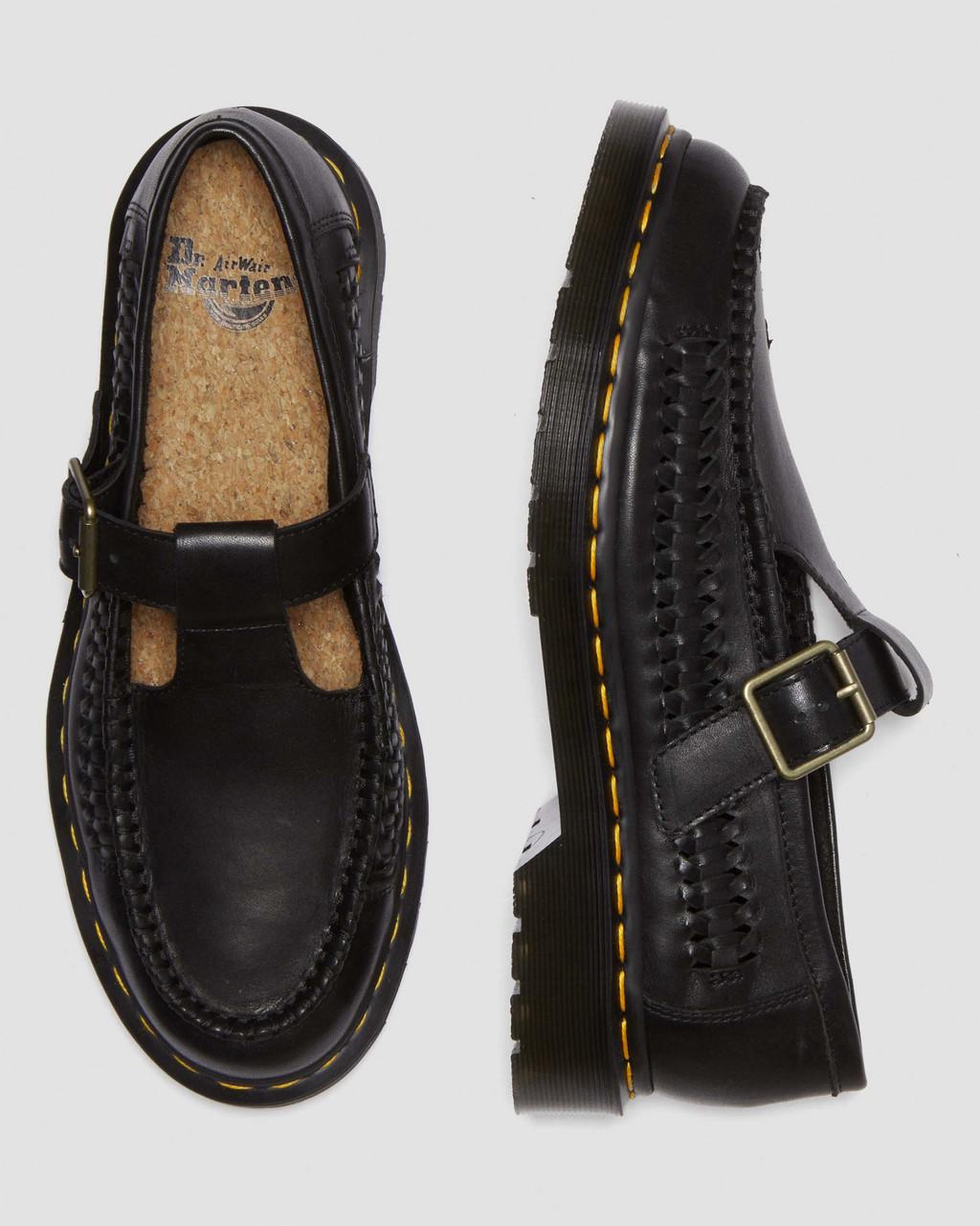 Zapatos Mary Jane Dr Martens Adrian T-Bar Leather Hombre Negros | 99402952