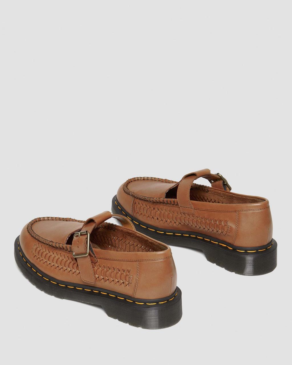 Zapatos Mary Jane Dr Martens Adrian T-Bar Leather Mujer Marrom | 17184713