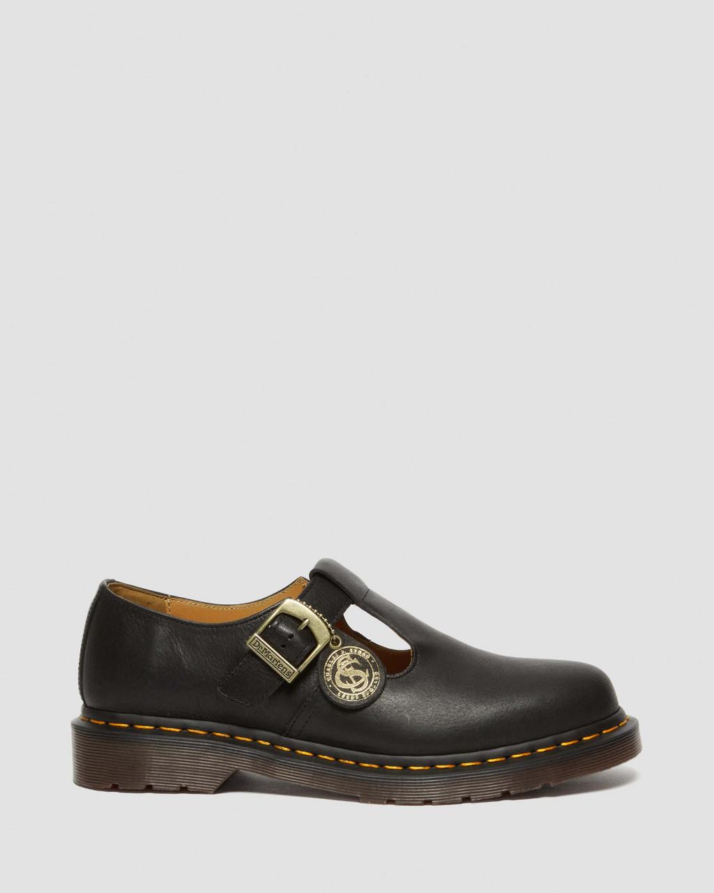 Zapatos Mary Jane Dr Martens T-Bar Regency Leather Mujer Negros | 55785210