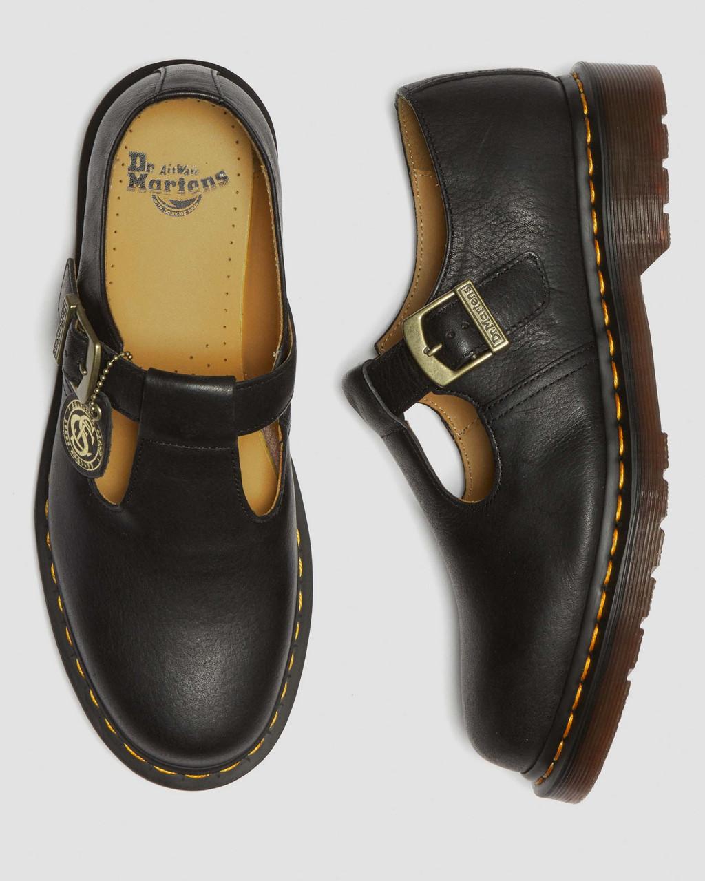 Zapatos Mary Jane Dr Martens T-Bar Regency Leather Mujer Negros | 55785210