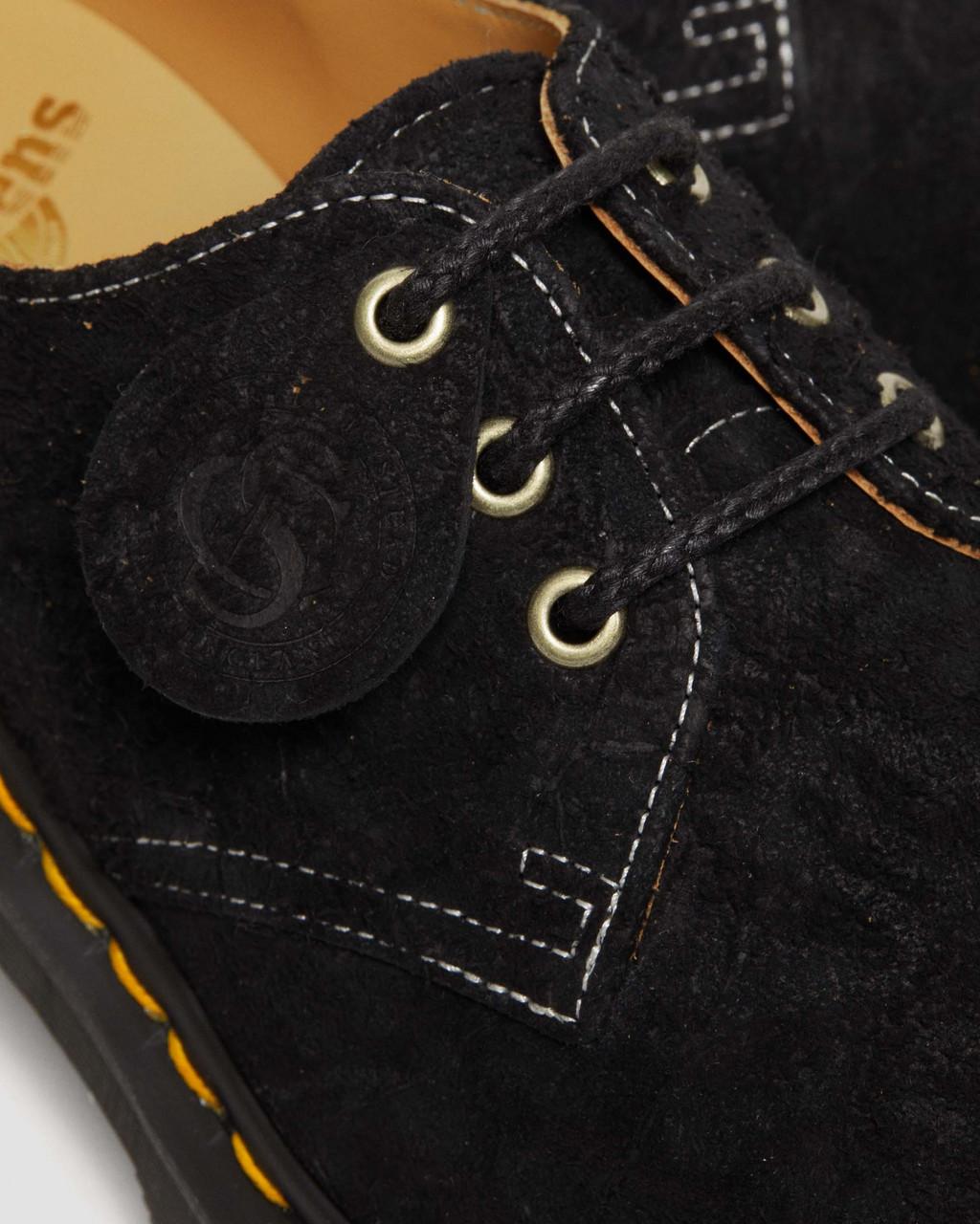 Zapatos Oxford Dr Martens 1461 Bex Made in England Emboss Suede Hombre Negros | 37910362