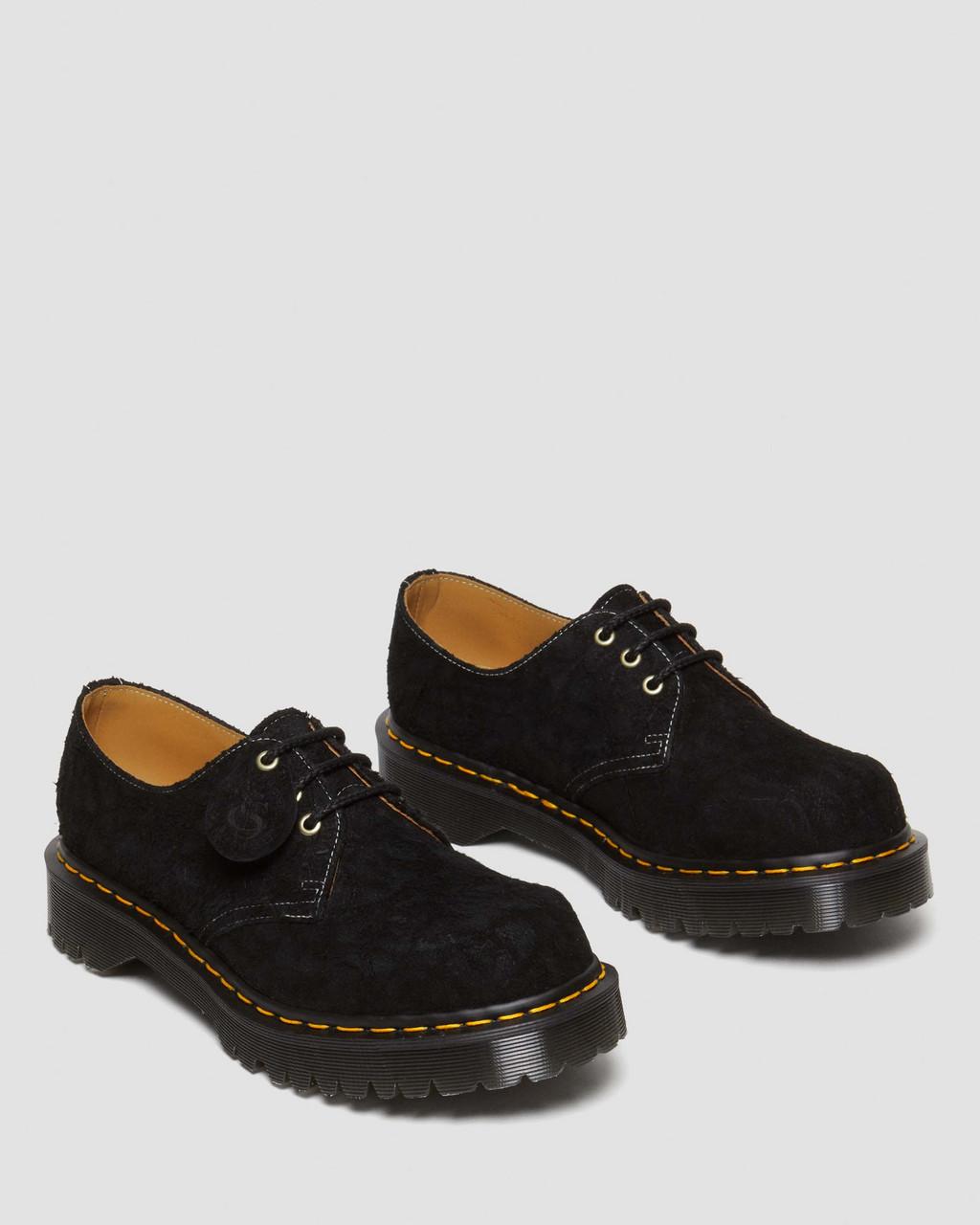 Zapatos Oxford Dr Martens 1461 Bex Made in England Emboss Suede Hombre Negros | 37910362