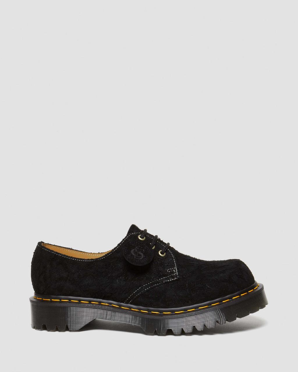 Zapatos Oxford Dr Martens 1461 Bex Made in England Emboss Suede Hombre Negros | 37910362
