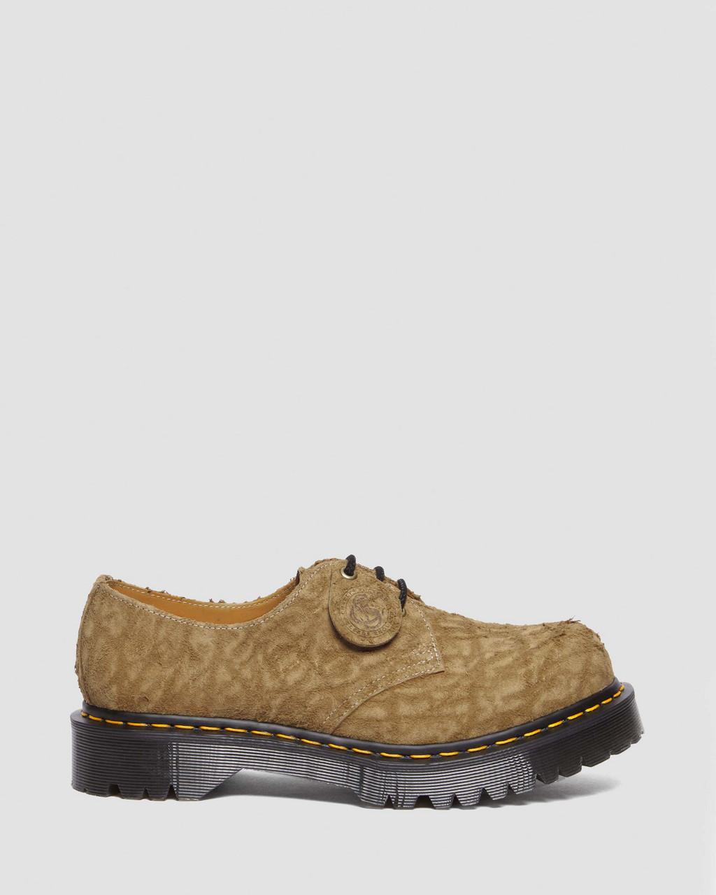 Zapatos Oxford Dr Martens 1461 Bex Made in England Emboss Suede Mujer Marrom | 57738090