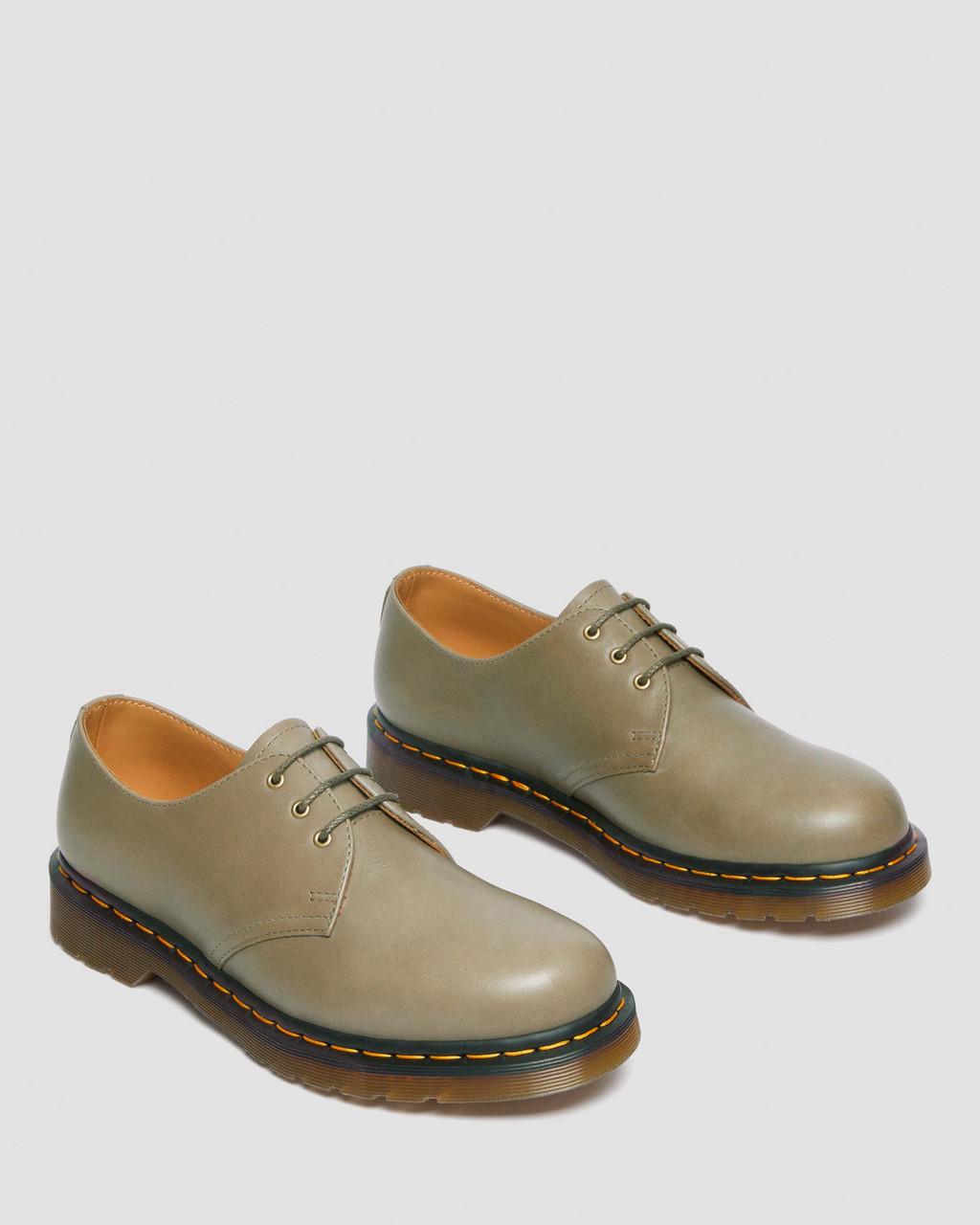 Zapatos Oxford Dr Martens 1461 Carrara Leather Mujer Verde Oliva | 18381056