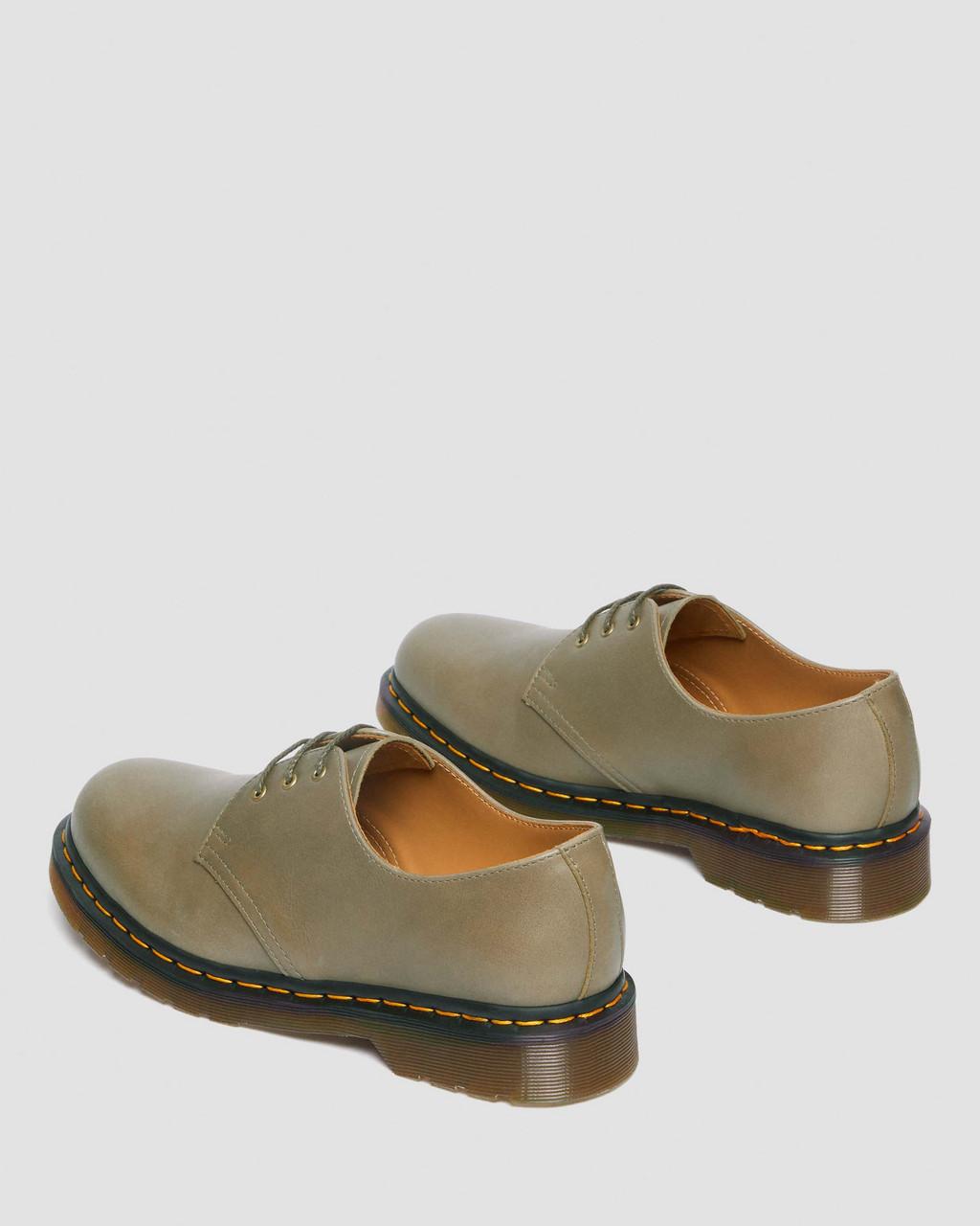 Zapatos Oxford Dr Martens 1461 Carrara Leather Mujer Verde Oliva | 18381056