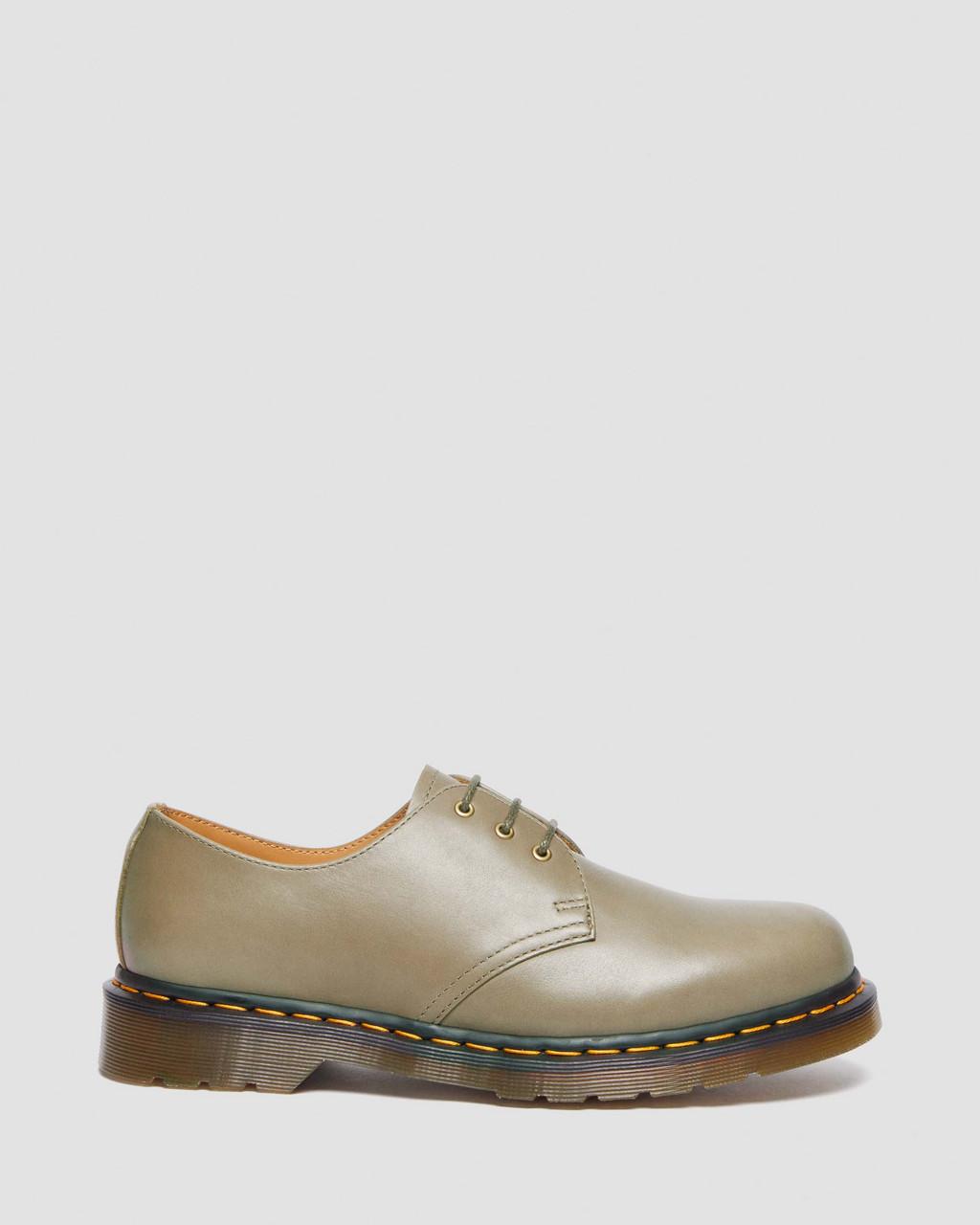 Zapatos Oxford Dr Martens 1461 Carrara Leather Mujer Verde Oliva | 18381056