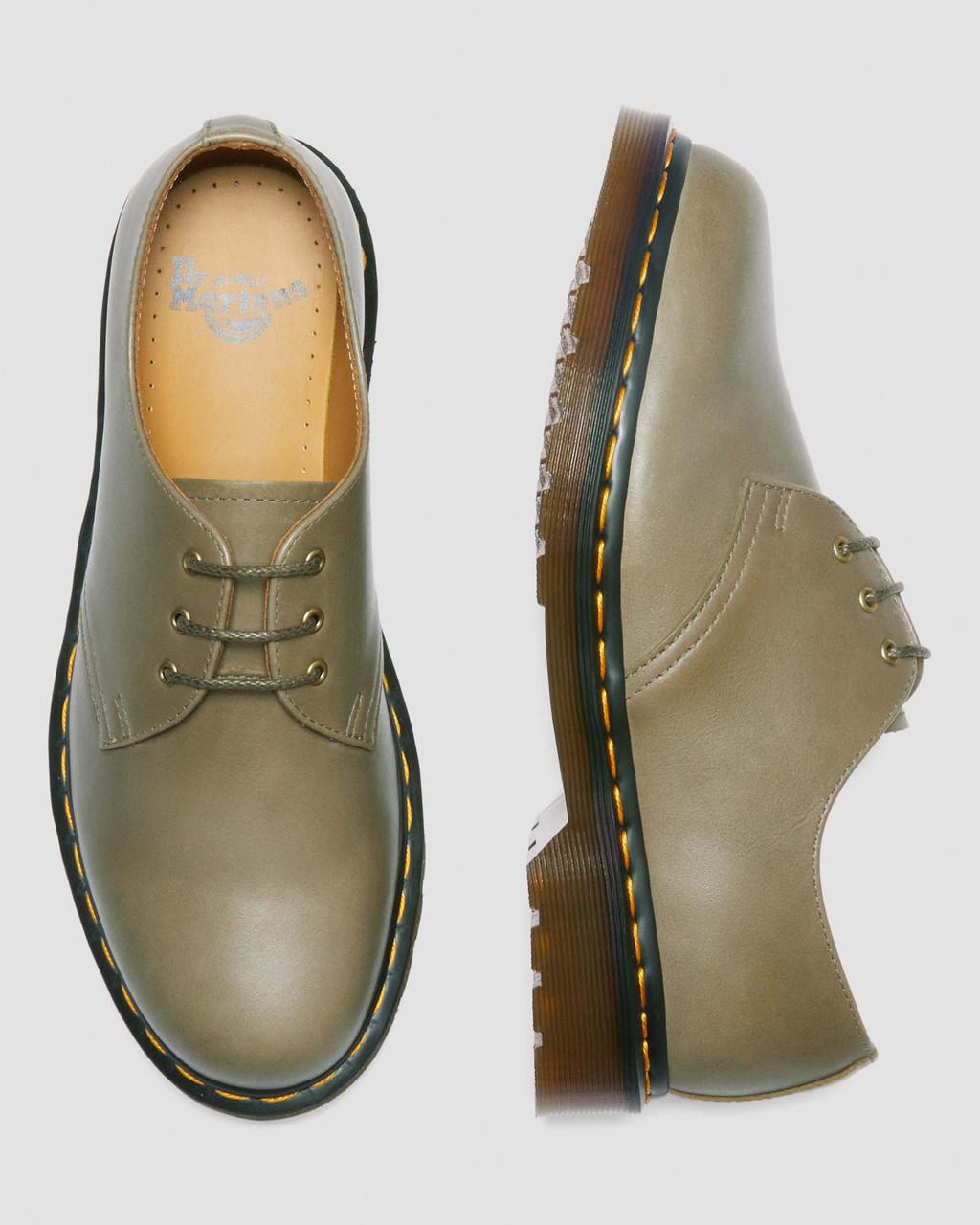 Zapatos Oxford Dr Martens 1461 Carrara Leather Mujer Verde Oliva | 18381056