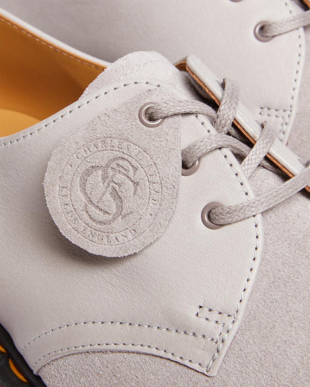 Zapatos Oxford Dr Martens 1461 Made in England Suede Mujer Grises | 92417292