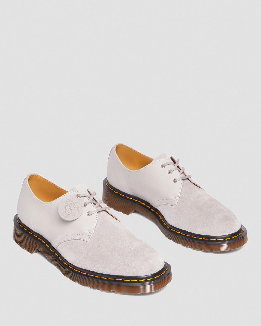 Zapatos Oxford Dr Martens 1461 Made in England Suede Mujer Grises | 92417292