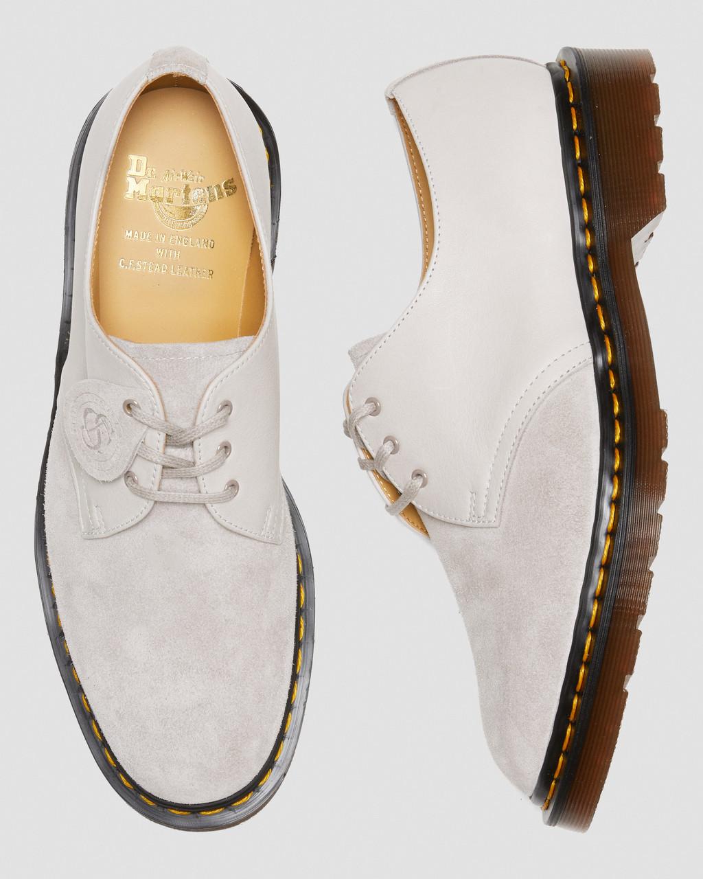 Zapatos Oxford Dr Martens 1461 Made in England Suede Mujer Grises | 92417292