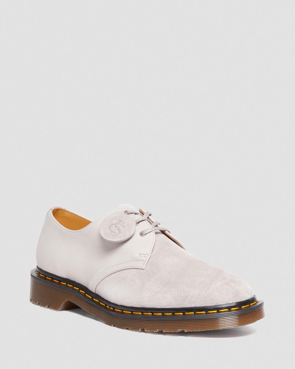 Zapatos Oxford Dr Martens 1461 Made in England Suede Mujer Grises | 92417292