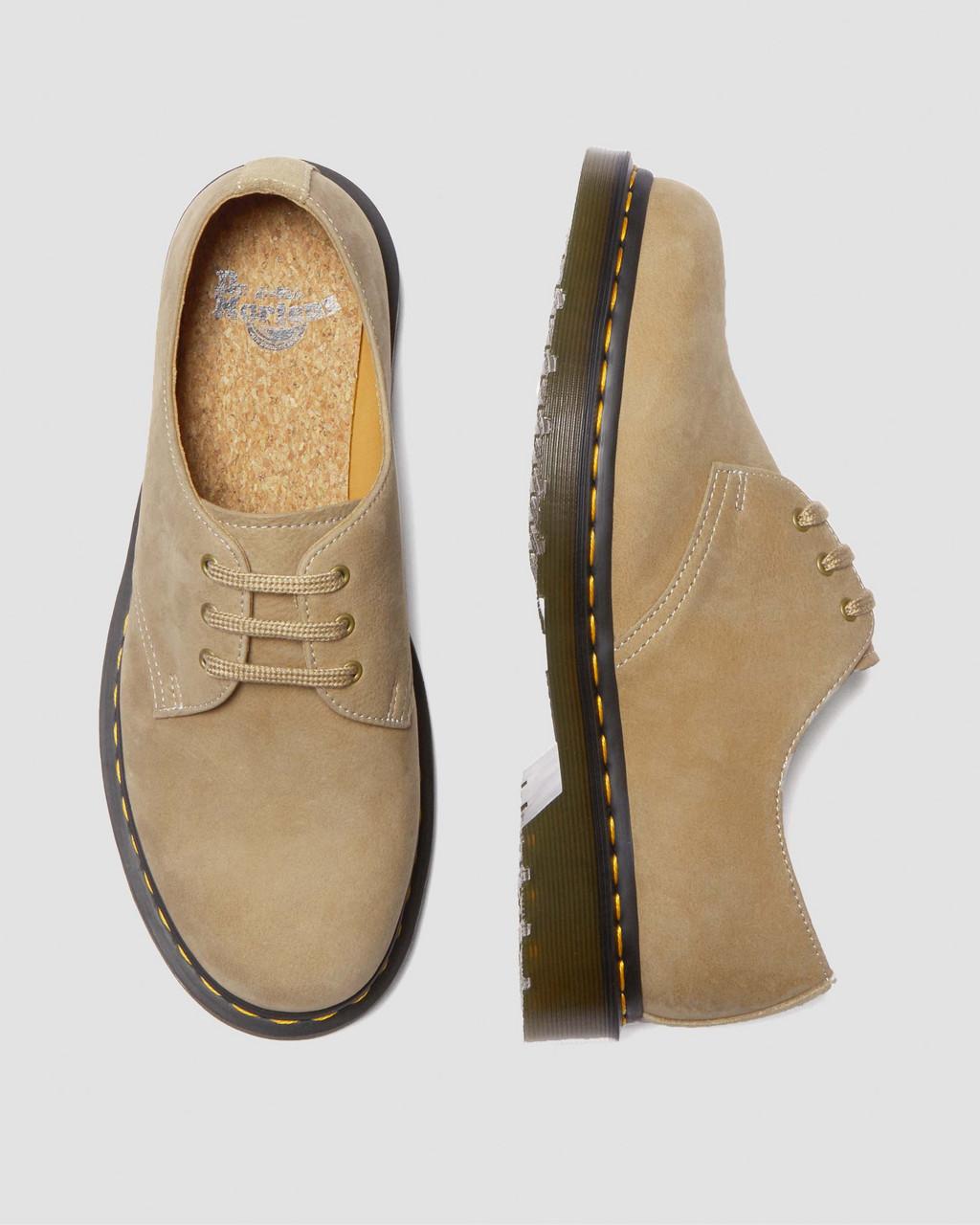 Zapatos Oxford Dr Martens 1461 Tumbled Nubuck Leather Hombre Marrom | 92340158