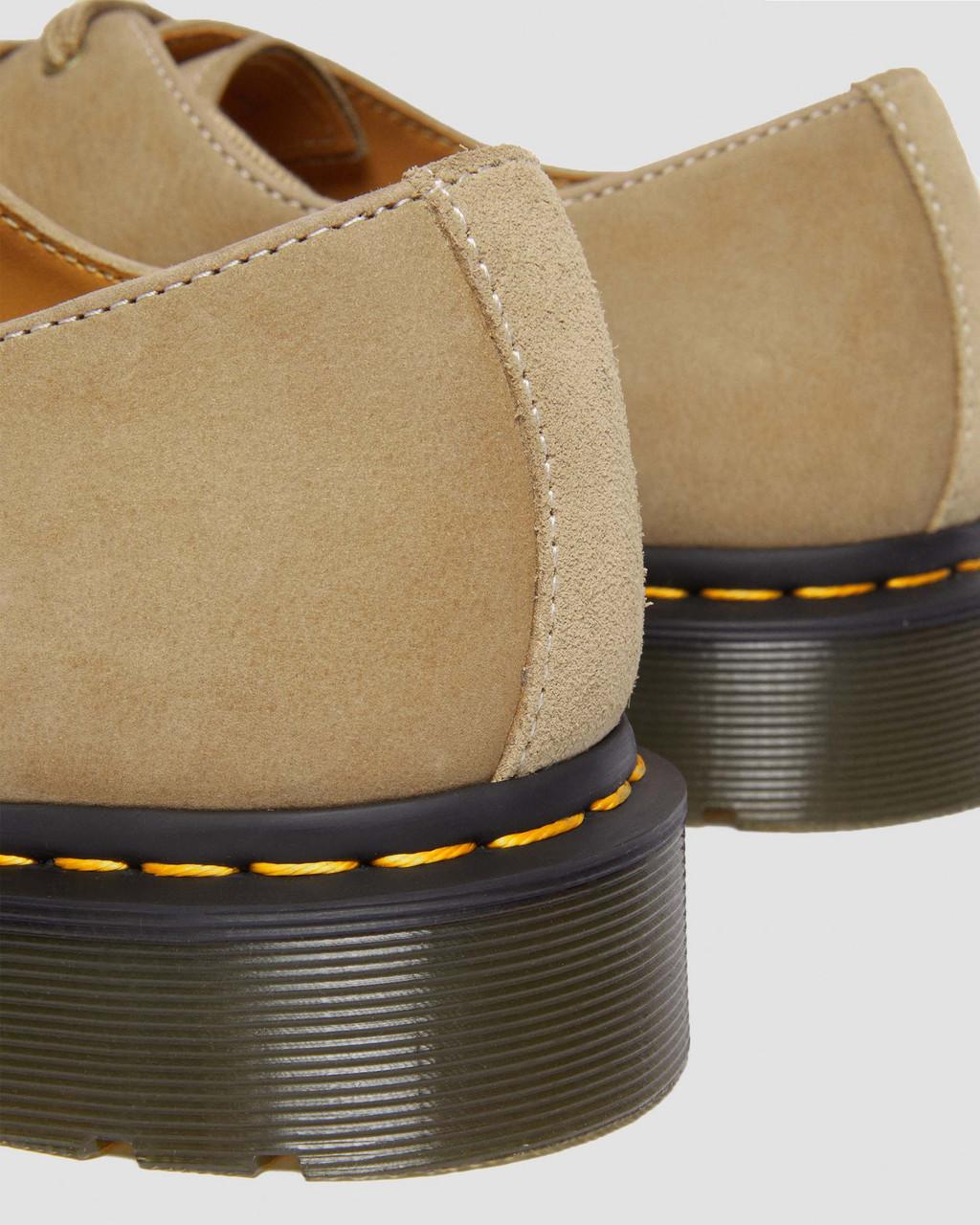Zapatos Oxford Dr Martens 1461 Tumbled Nubuck Leather Mujer Marrom | 14968169