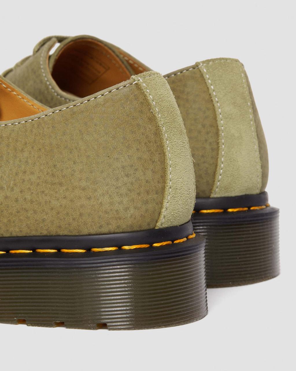 Zapatos Oxford Dr Martens 1461 Tumbled Nubuck Leather Hombre Verde Oliva | 31993610