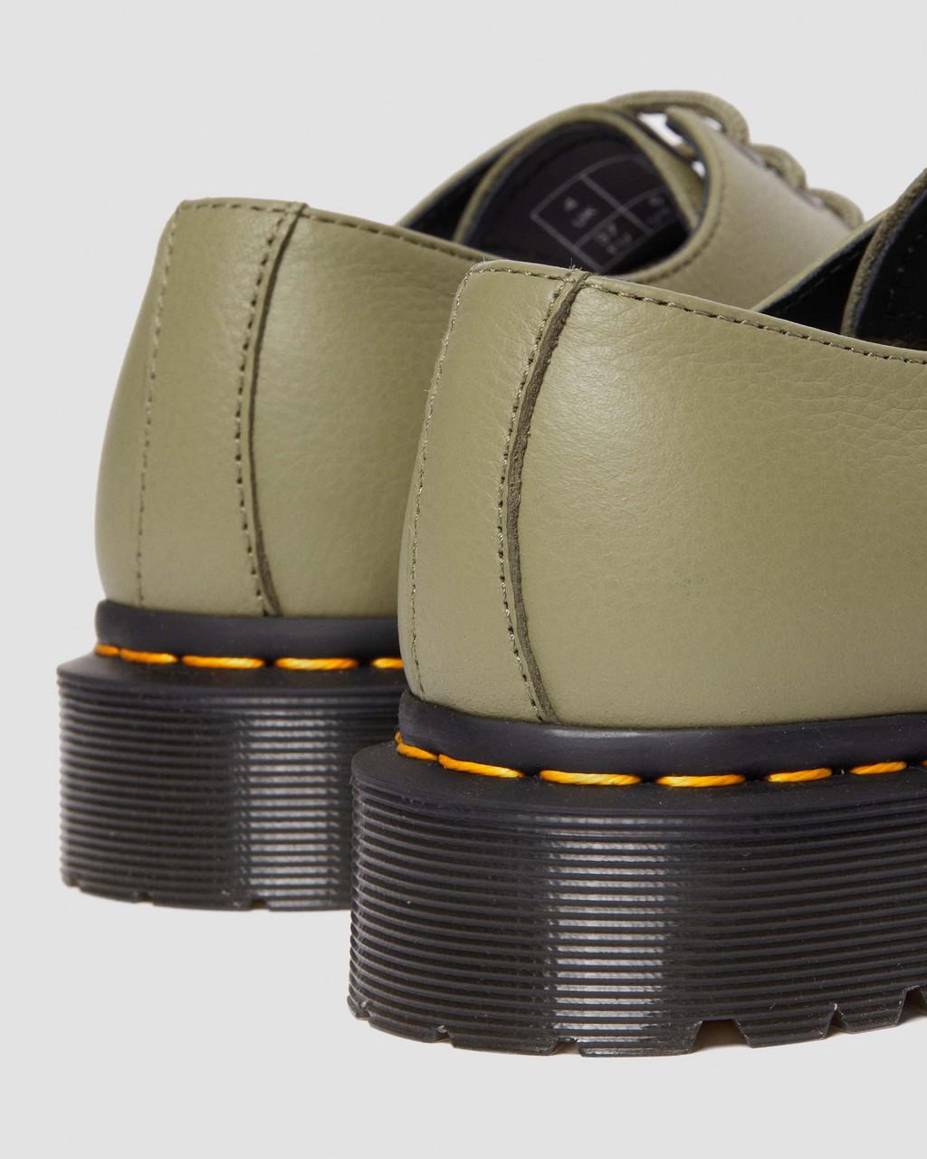 Zapatos Oxford Dr Martens 1461 Virginia Leather Mujer Verde Oliva | 57308711