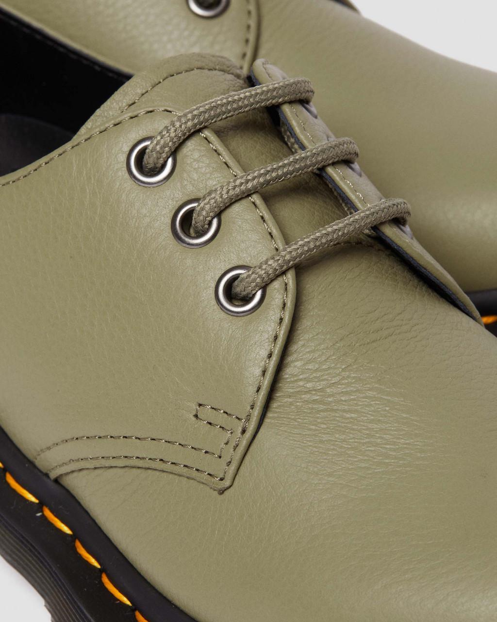 Zapatos Oxford Dr Martens 1461 Virginia Leather Mujer Verde Oliva | 57308711