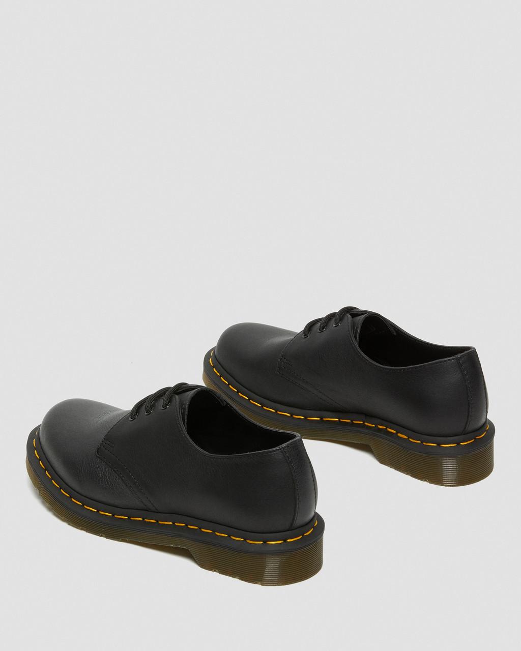 Zapatos Oxford Dr Martens 1461 Virginia Leather Mujer Negros | 46430065