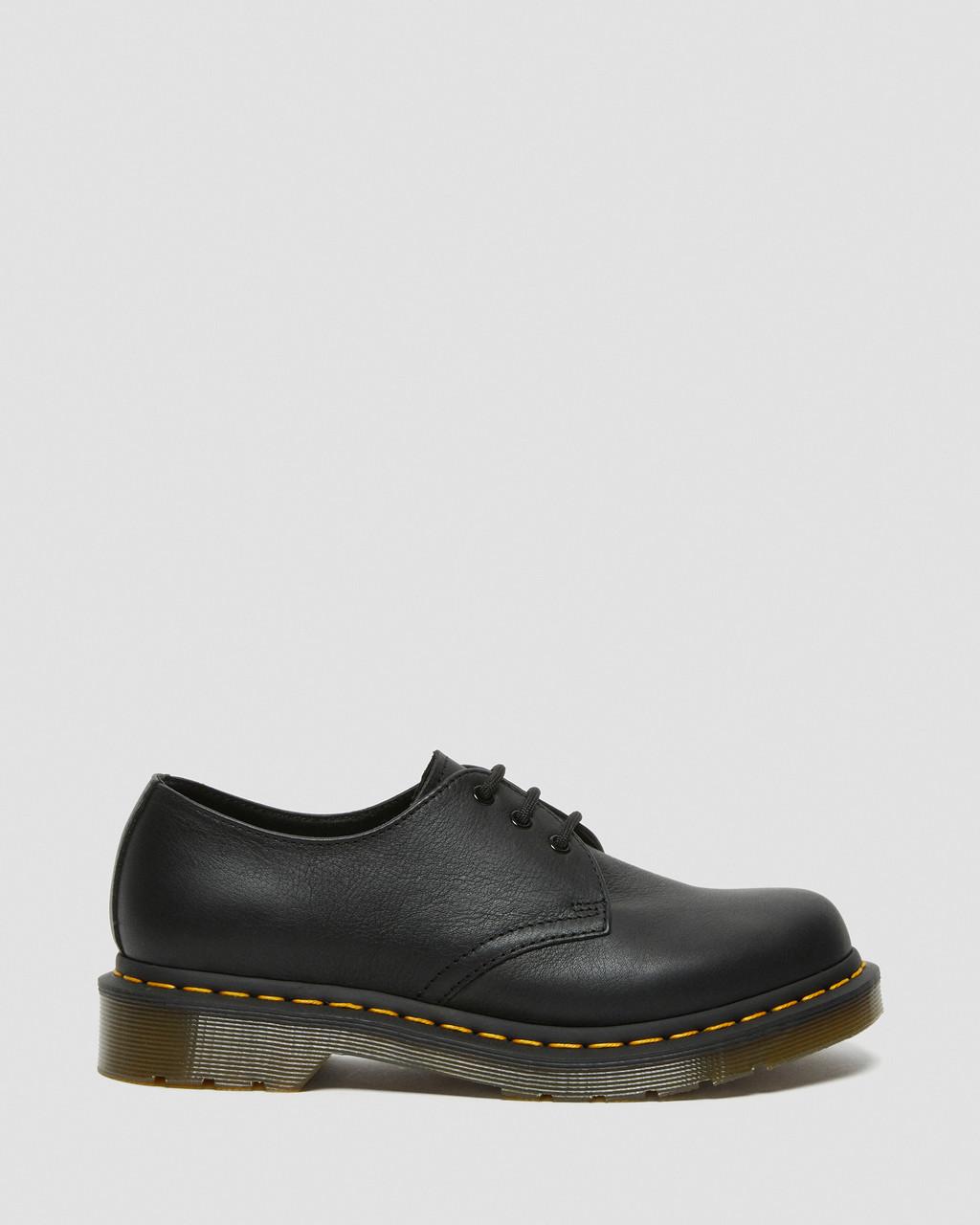 Zapatos Oxford Dr Martens 1461 Virginia Leather Mujer Negros | 46430065
