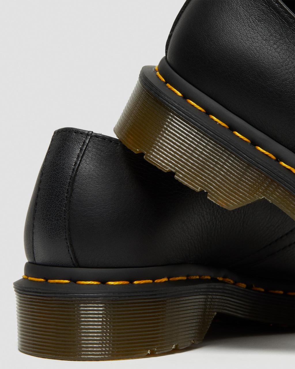 Zapatos Oxford Dr Martens 1461 Virginia Leather Mujer Negros | 46430065