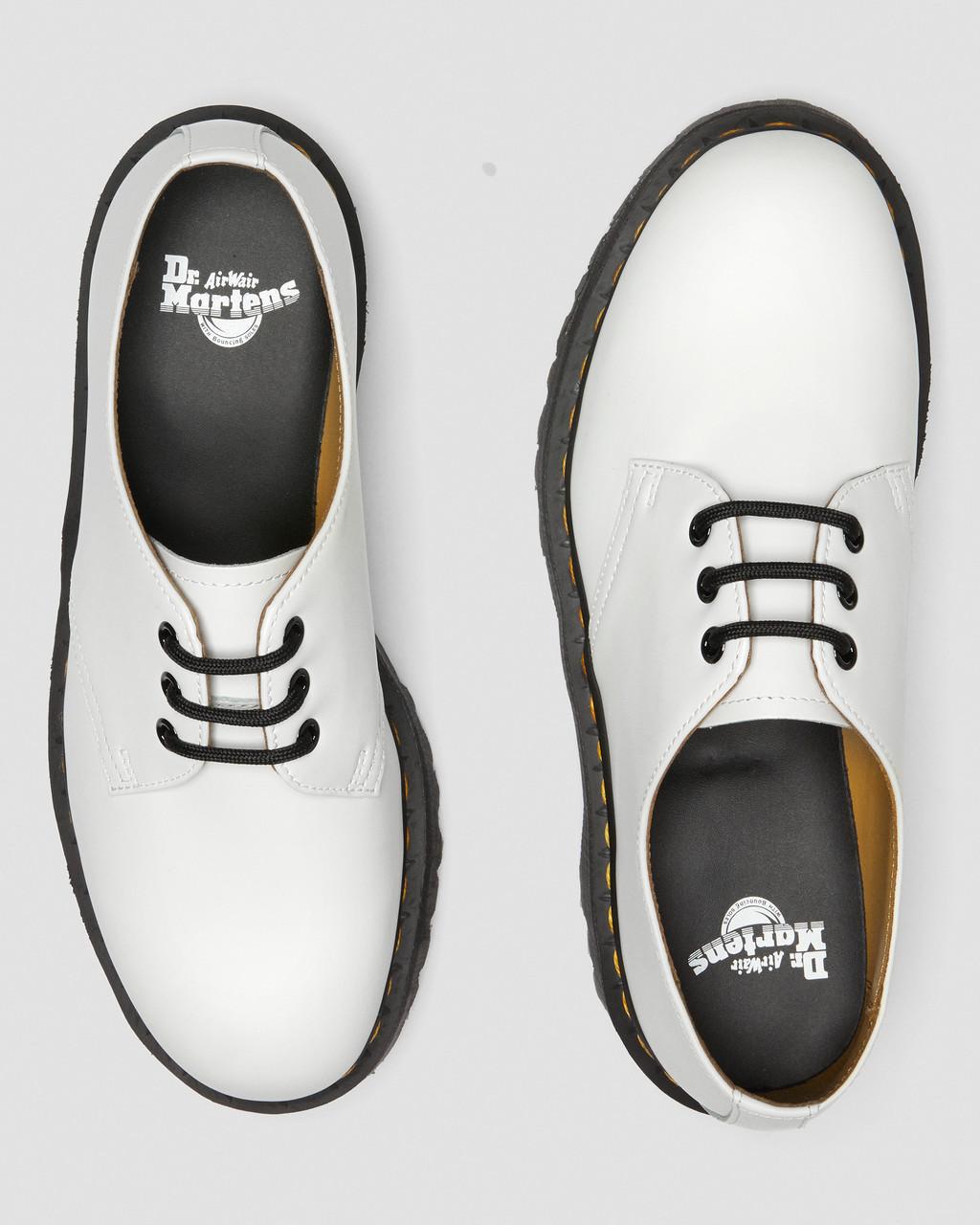 Zapatos Plataforma Dr Martens 1461 Smooth Leather Hombre Blancos | 40069563