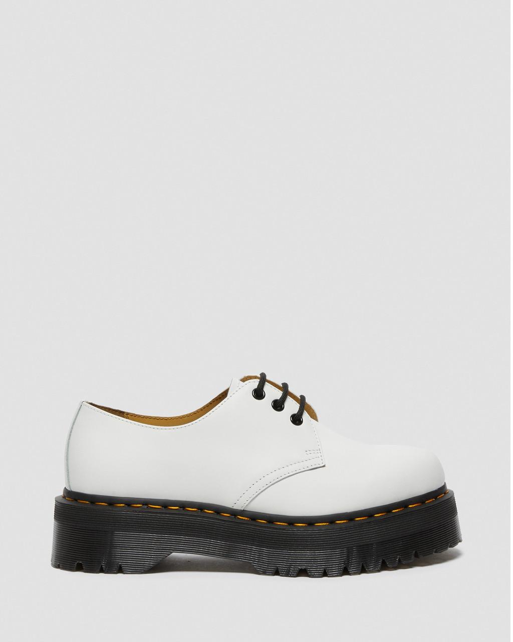 Zapatos Plataforma Dr Martens 1461 Smooth Leather Hombre Blancos | 40069563
