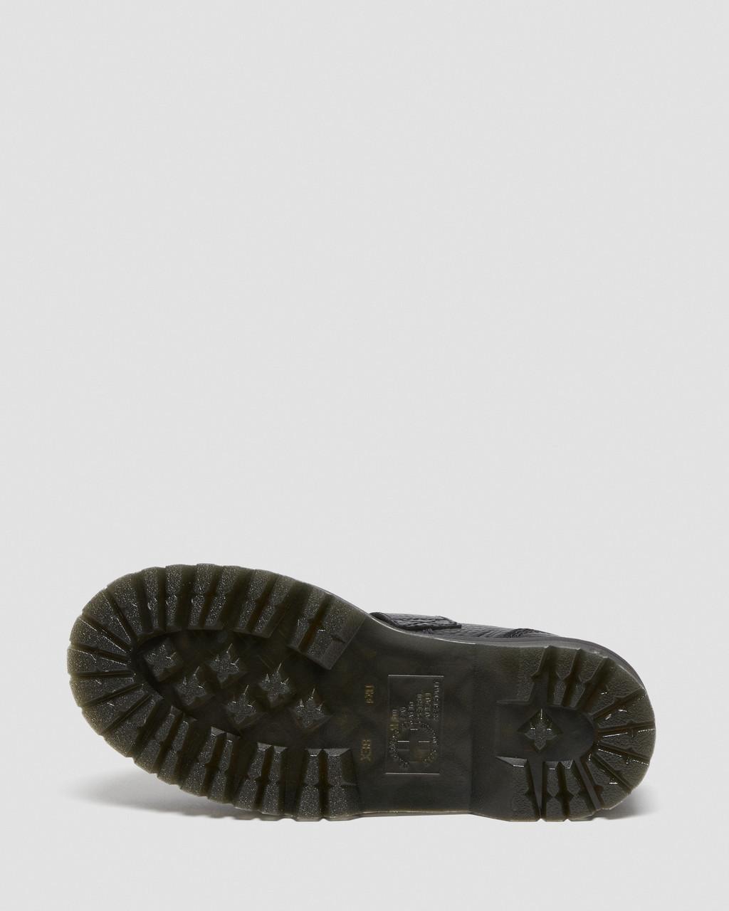 Zapatos Plataforma Dr Martens Addina Flower Buckle Leather Mujer Negros | 47664230