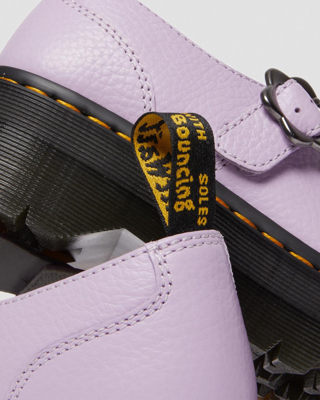 Zapatos Plataforma Dr Martens Addina Flower Buckle Leather Mujer Morados | 23174663